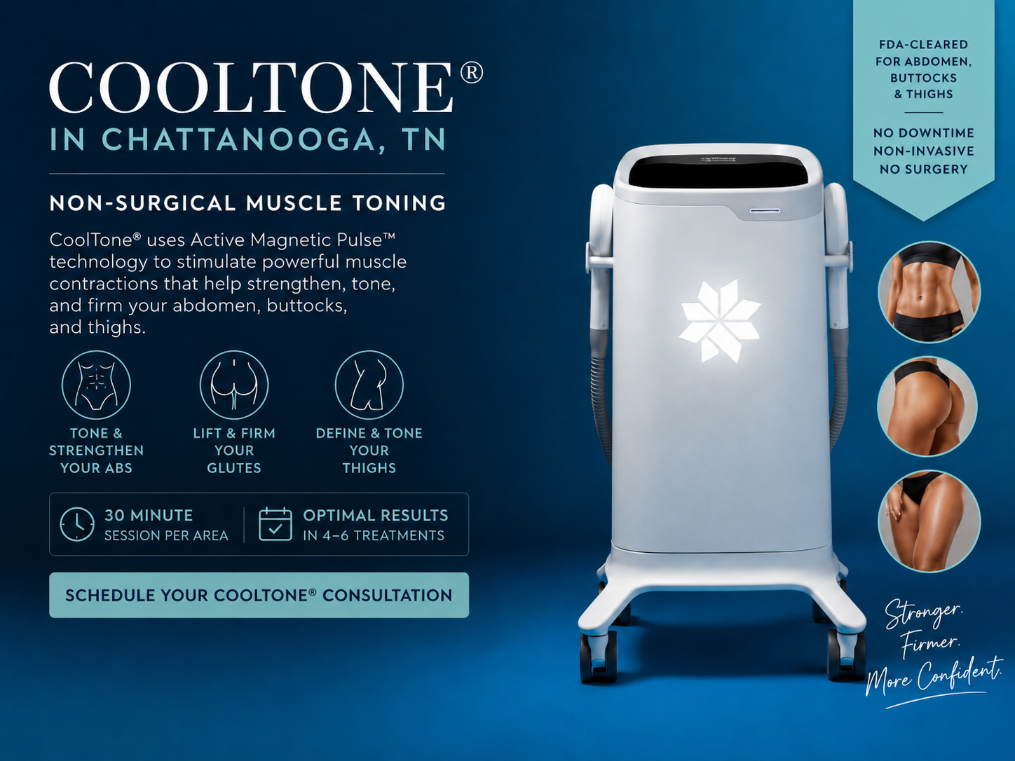 CoolTone consultation for non-surgical muscle toning