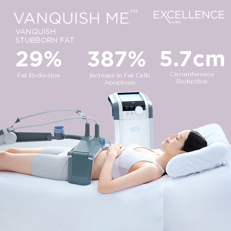 Vanquish ME body contouring treatment room at CFR Aesthetics in Chattanooga TN