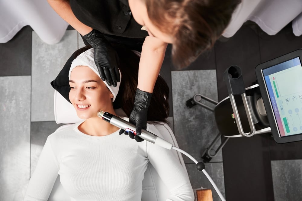 RF microneedling facial treatment at CFR Aesthetics clinic